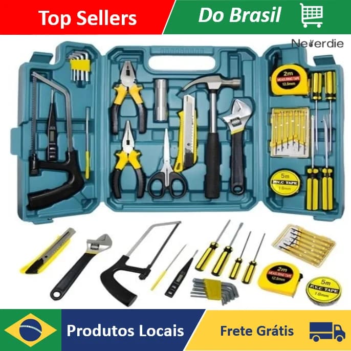Kit de Ferramentas Manuais 27 Peças com Maleta