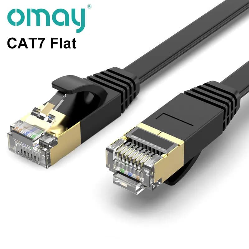 Cabo Ethernet OMAY CAT7 Plano 1 m