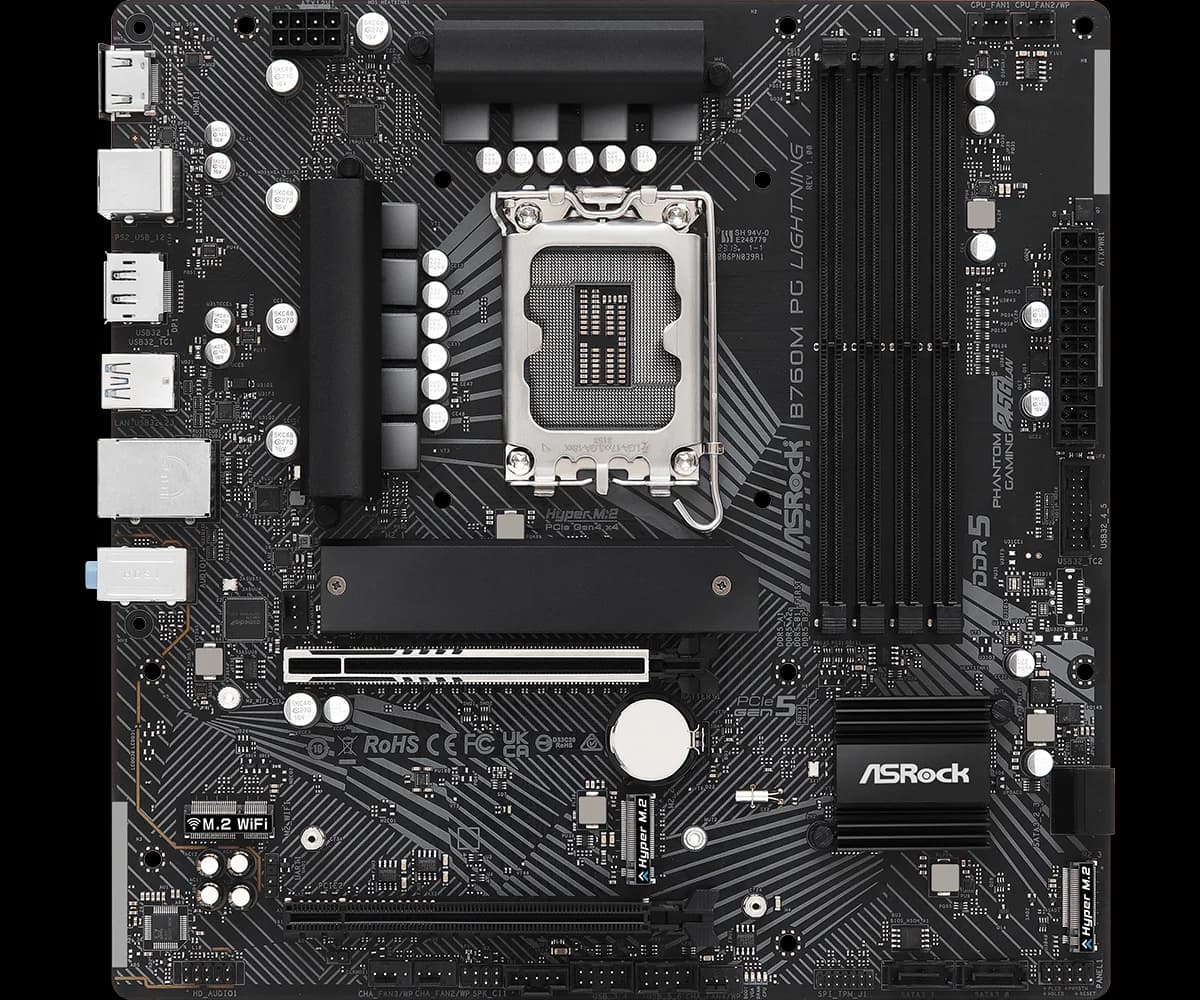 Placa Mãe ASRock B760M PG Lightning/D4