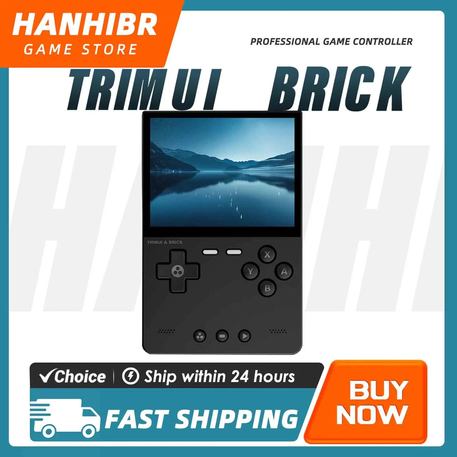 Console Portátil Retro TRIMUI BRICK CNC de Metal com Wifi, Tela IPS de 3.2p