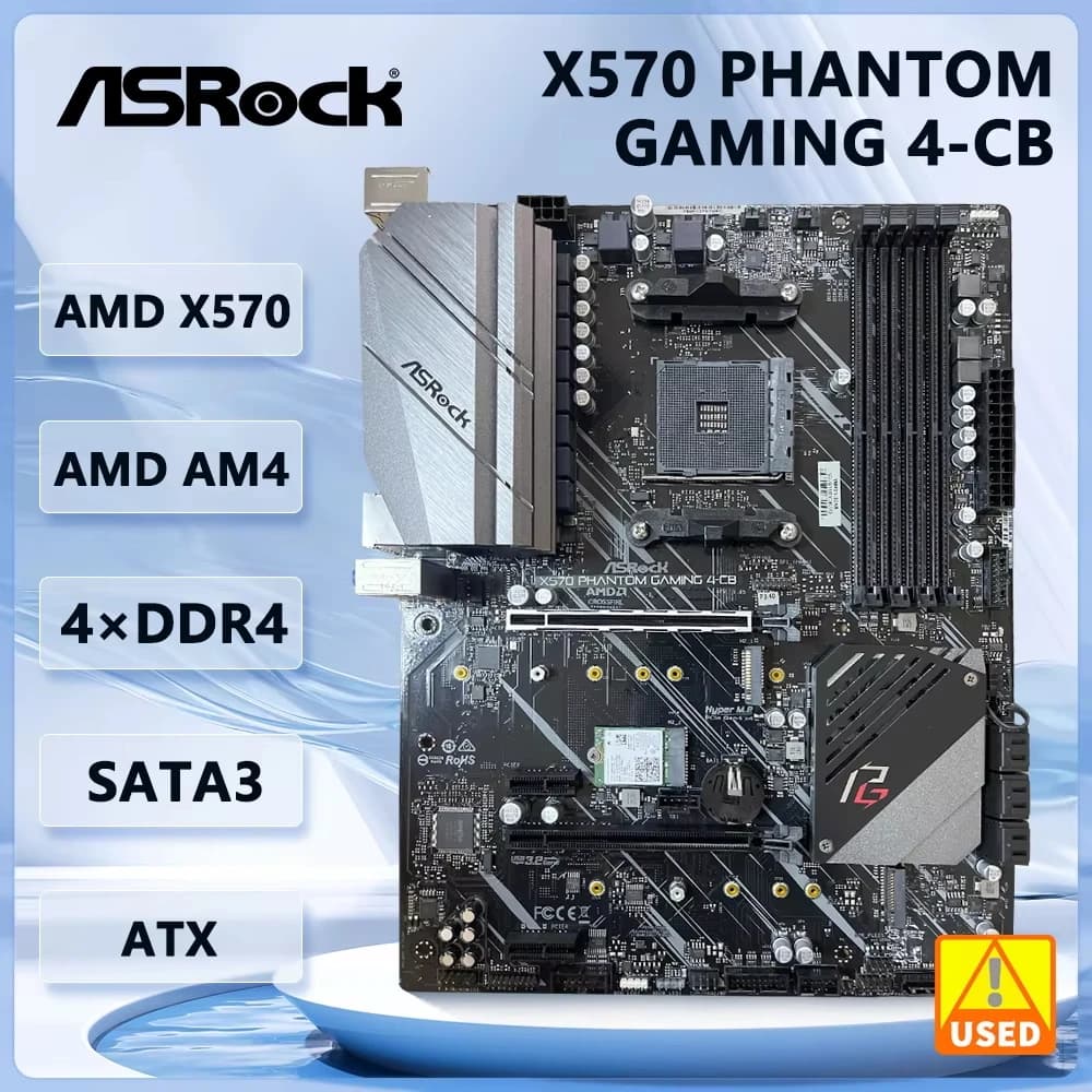 Placa-mãe ASRock X570 Phantom Gaming 4-CB