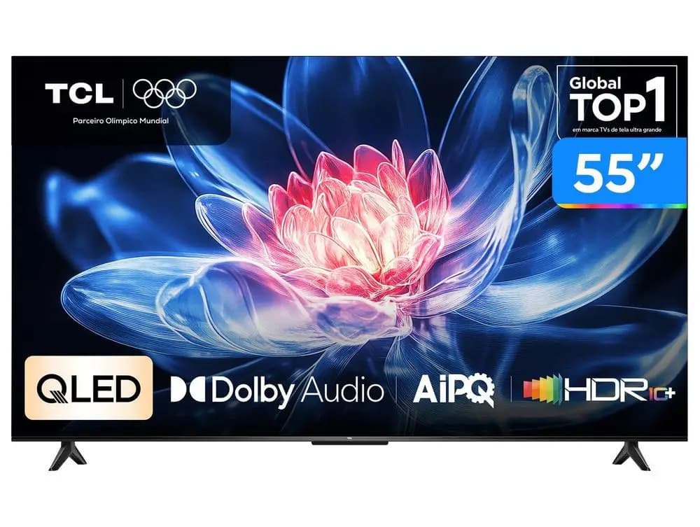 Smart Tv 55" Tcl 4K UHD Qled 55T6C Google 2026