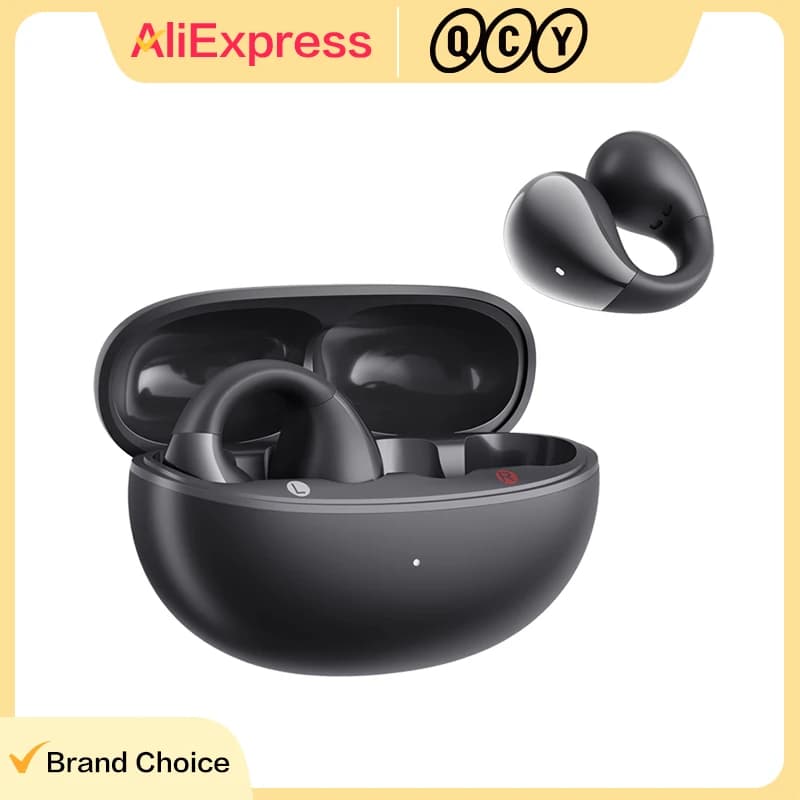 Fones de ouvido Qcy crossky c30 sem fio bluetooth 5.4 áudio espacial ows 4