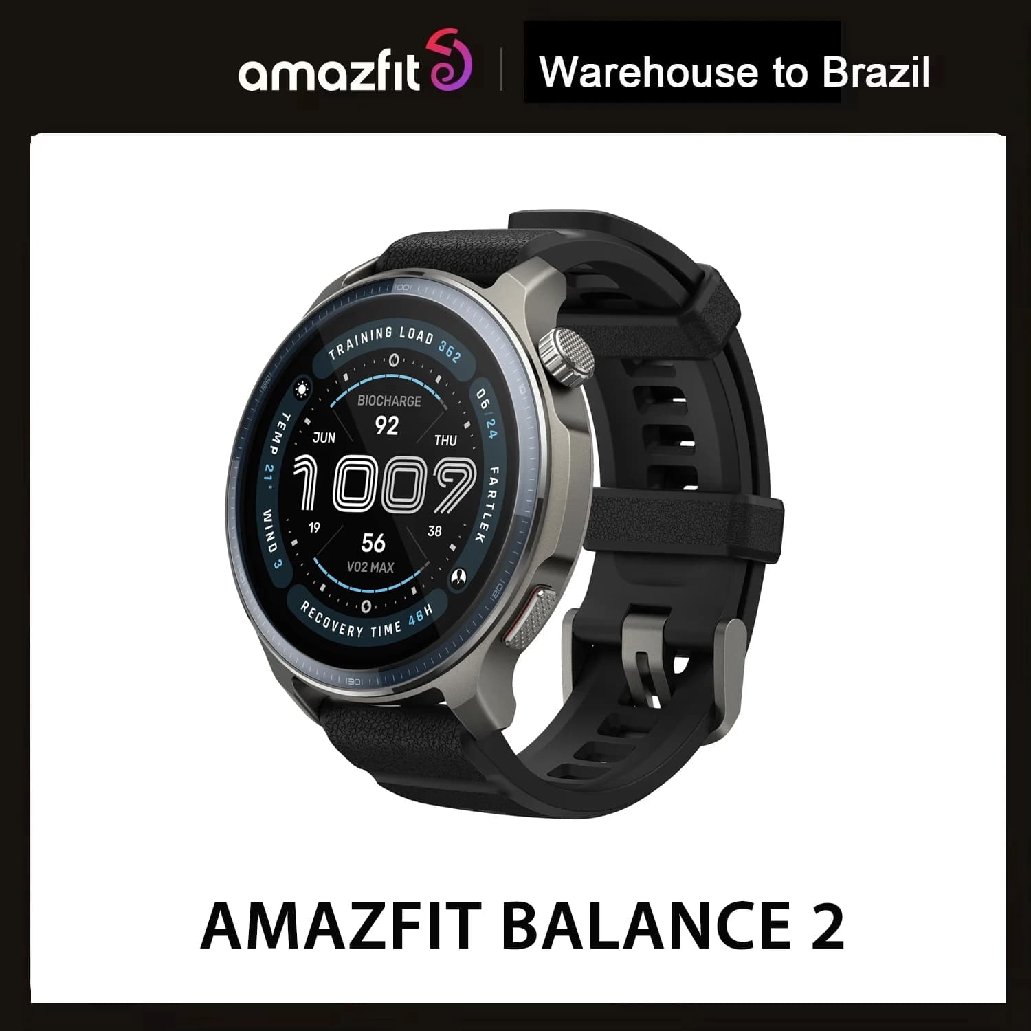 SmartWatch Amazfit Balance 2 para telefones Android e iOS A2430