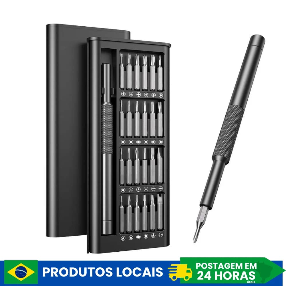 Kit de Chaves Magnéticas de Precisão 24 Peças + Caneta, 3 Unidades