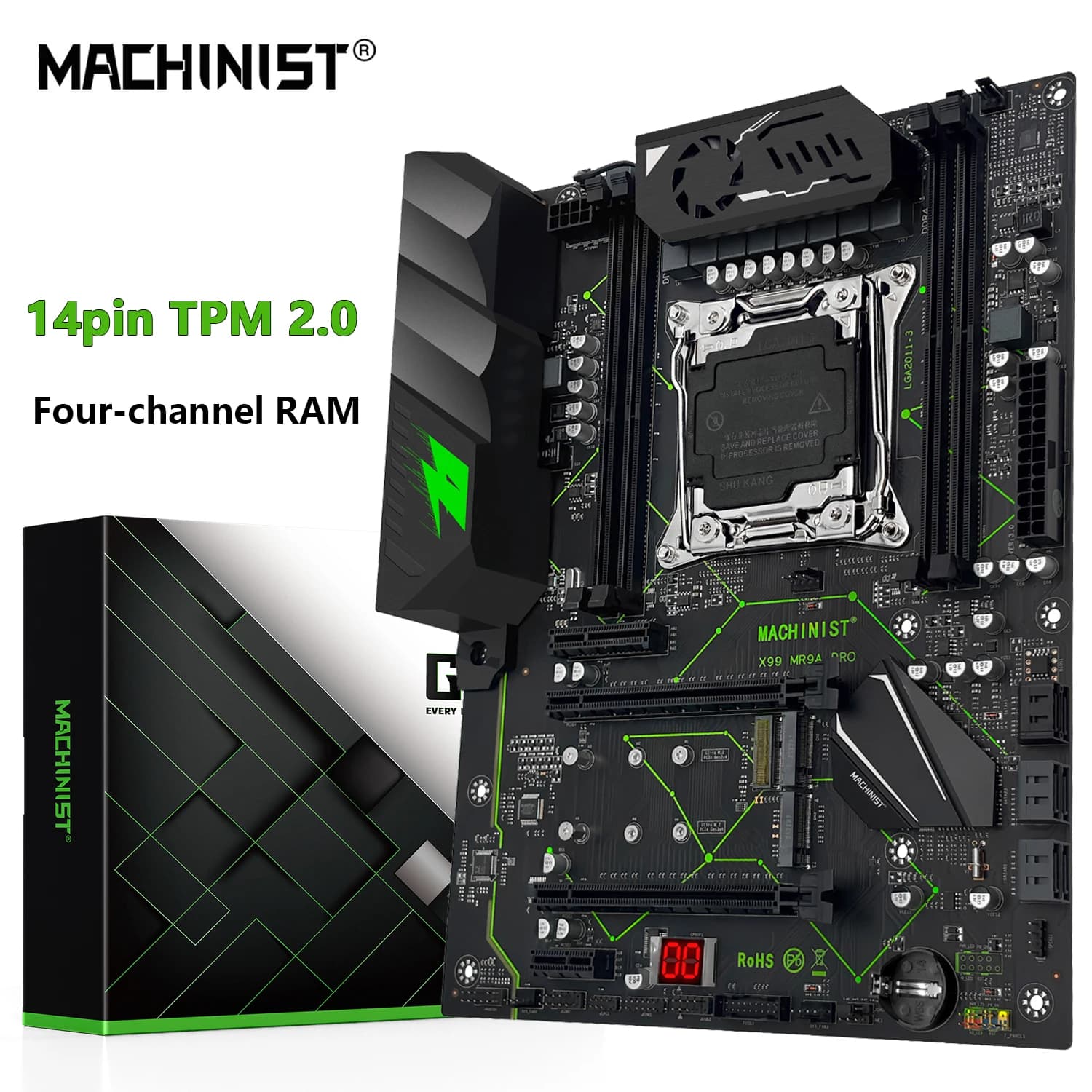 Machinist X99 MR9A PRO (tem suporte ao TPM 2.0)