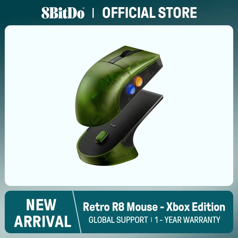 Mouse retrô R8 8BitDo- Edição Xbox PAW 3395 4K Sem fio