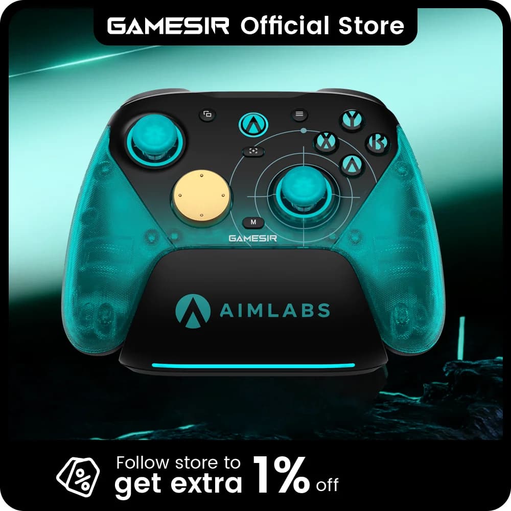 Controle GameSir G7 Pro 8K Aimlabs Edition Wireless Switch 8000Hz Polling Rate