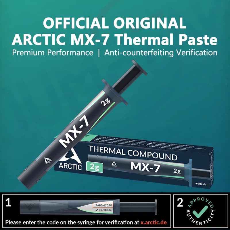 Mx7 Pasta Térmica de Alto Desempenho ARCTIC MX-7 (2g/4g/8g)