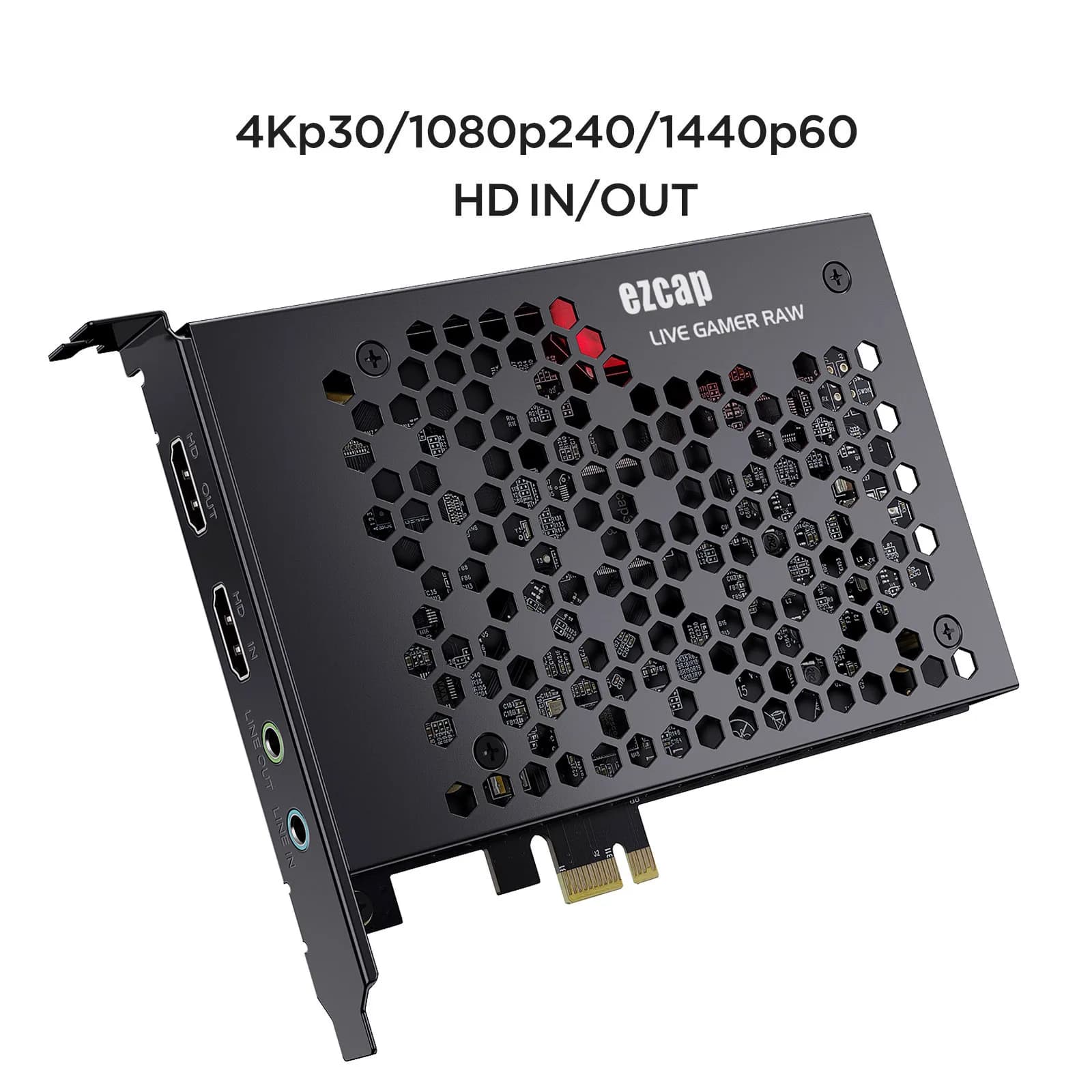 Placa de captura PCIe ezcap 324B Live Gamer RAW