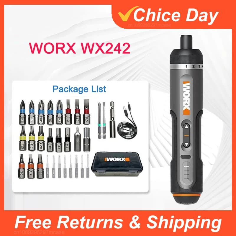 Kit Chave elétrica Worx wx242 30 peças "parafusadeira" de precisão WX 242