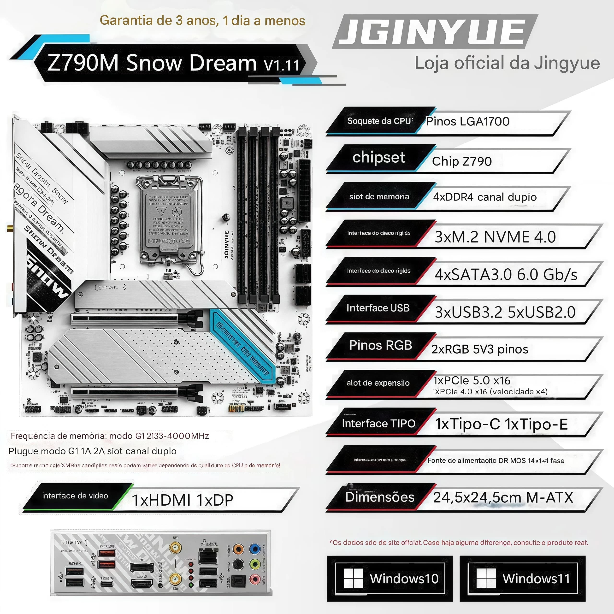 Placa Mãe JINGYUE Z690M