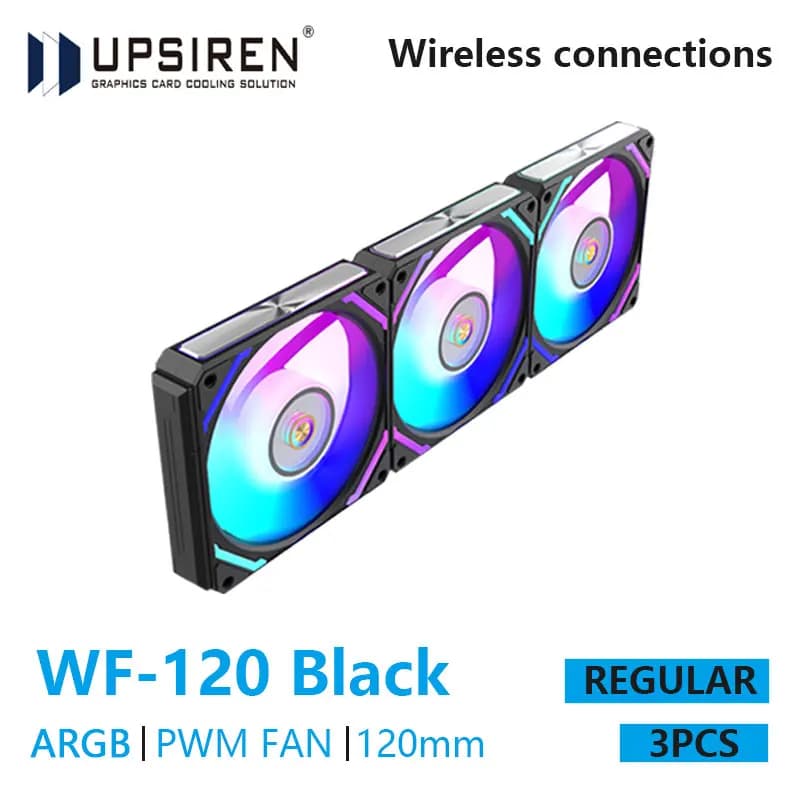 Kit 3 Fan UPSIREN WF-120 ARGB