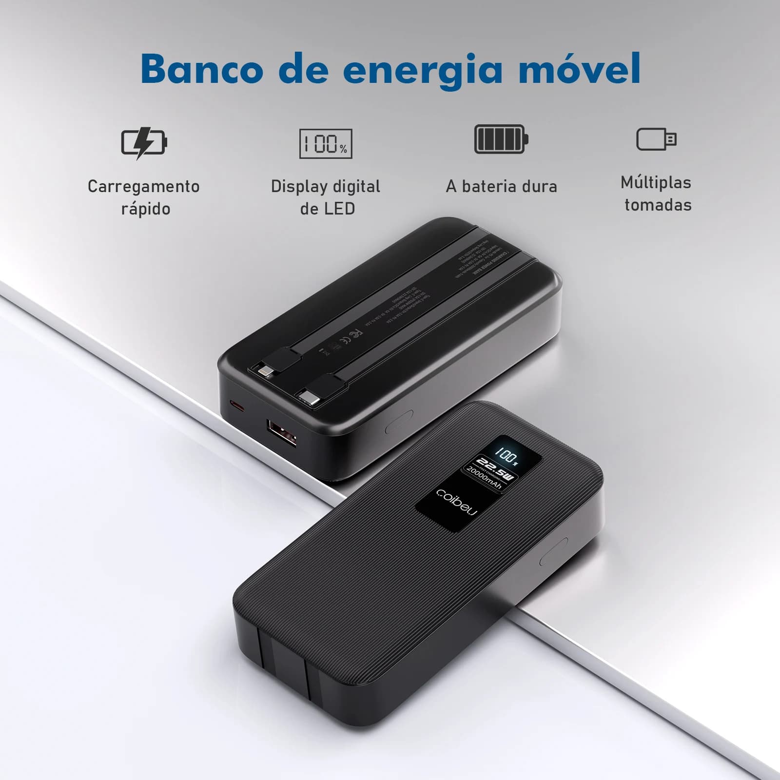 Coibeu Powerbank Carregador Portátil 20000mah