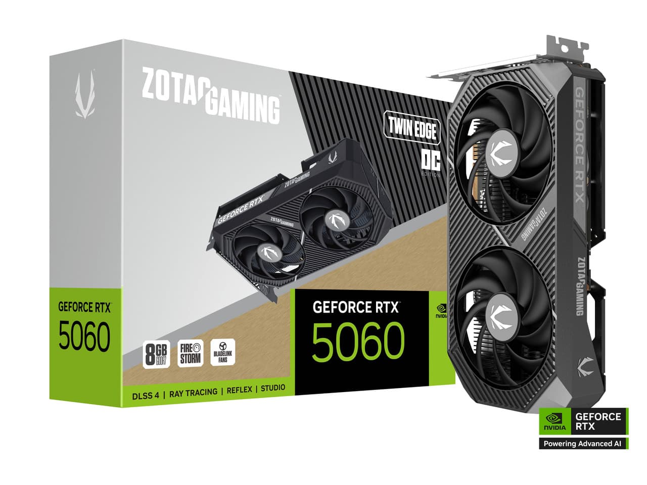 Placa de Vídeo Zotac RTX 5060 Twin Edge OC 8GB