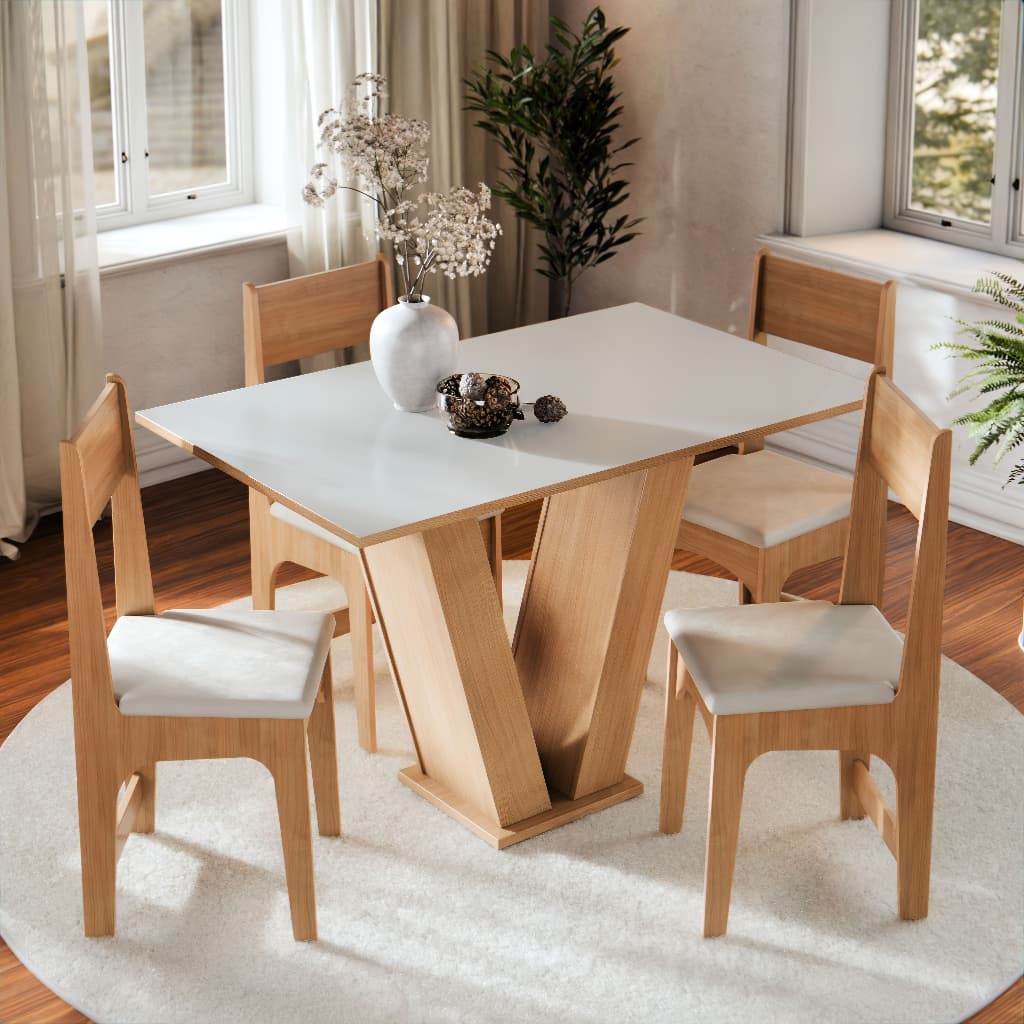 Conjunto de Jantar Maxi do Brasil Vivi 4 Lugares