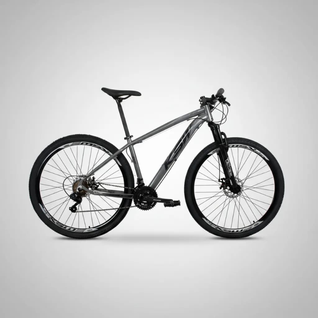 Bicicleta KSW BIKES XLT 100 Aro 29 21V Shimano Freio a Disco Mecânico Quadro 17 Cinza