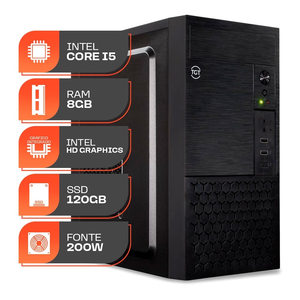 PC Pichau Home Essential S Intel Core i5 3ª Geração + 8GB DDR3 + SSD 120GB