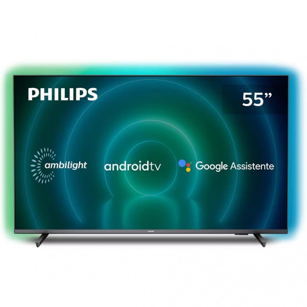 Smart TV 55 UHD 4K Philips 55PUG7906 Ambilight Android