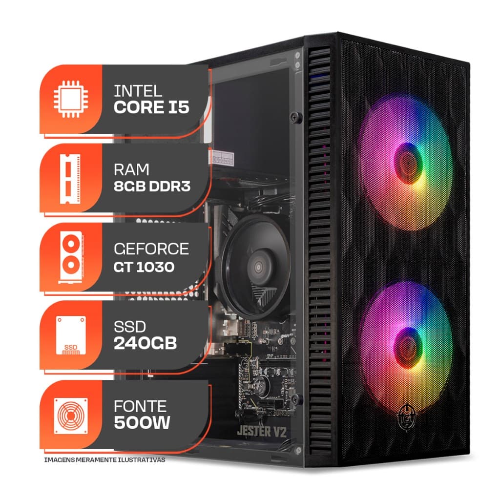 PC Forge Intel Core i5 + 8GB + SSD 240GB