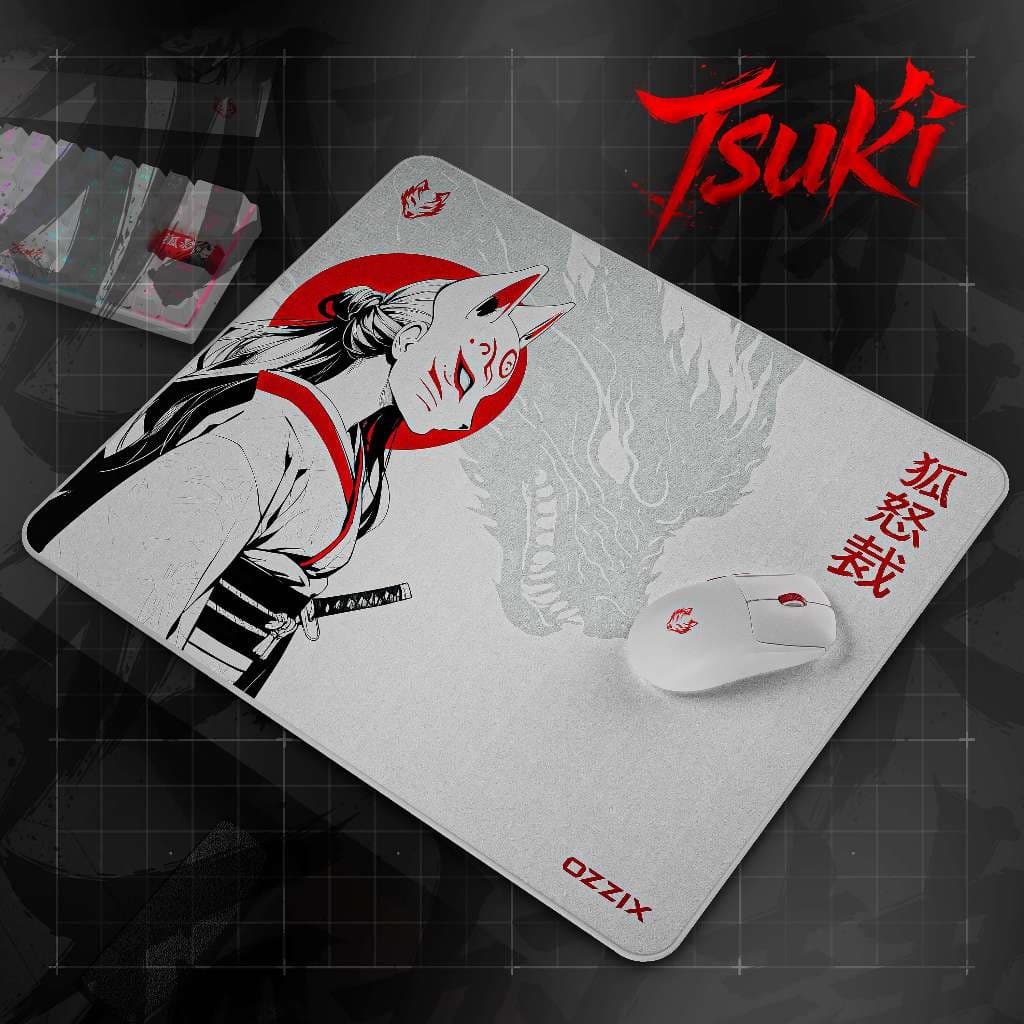 Mousepad Gamer Tsuki Quadrado 49x42 Profissional Microtexturizado Premium Arte