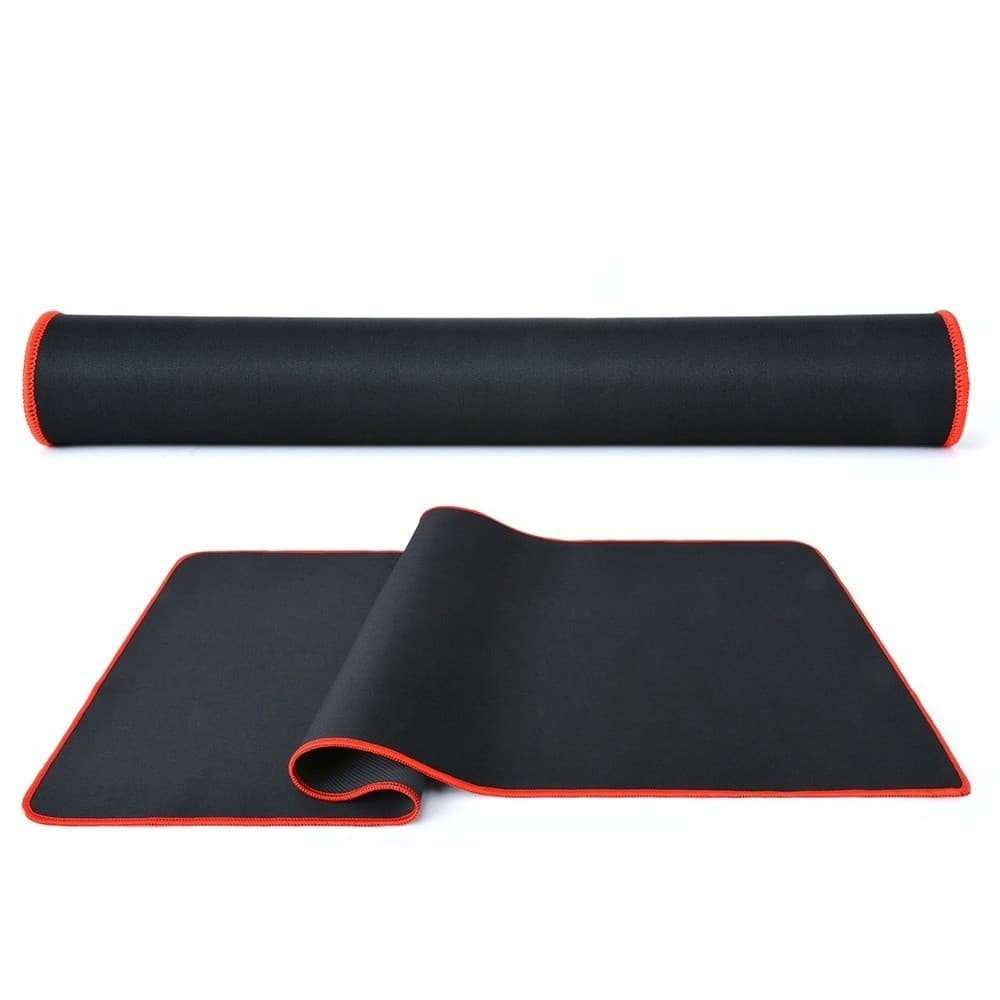Mousepad Speed Preto com Borda Vermelha 70x30 cm