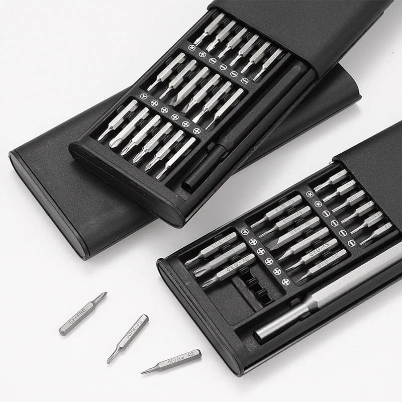Kit Jogo Ferramenta Chave Magnética Precisão 24 Peças Pequenos Reparos Celular
