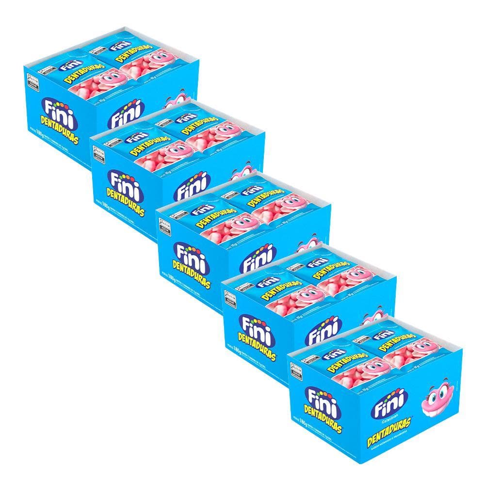 Kit Mini Dentaduras 60 pacotes de 15 g cada - Fini