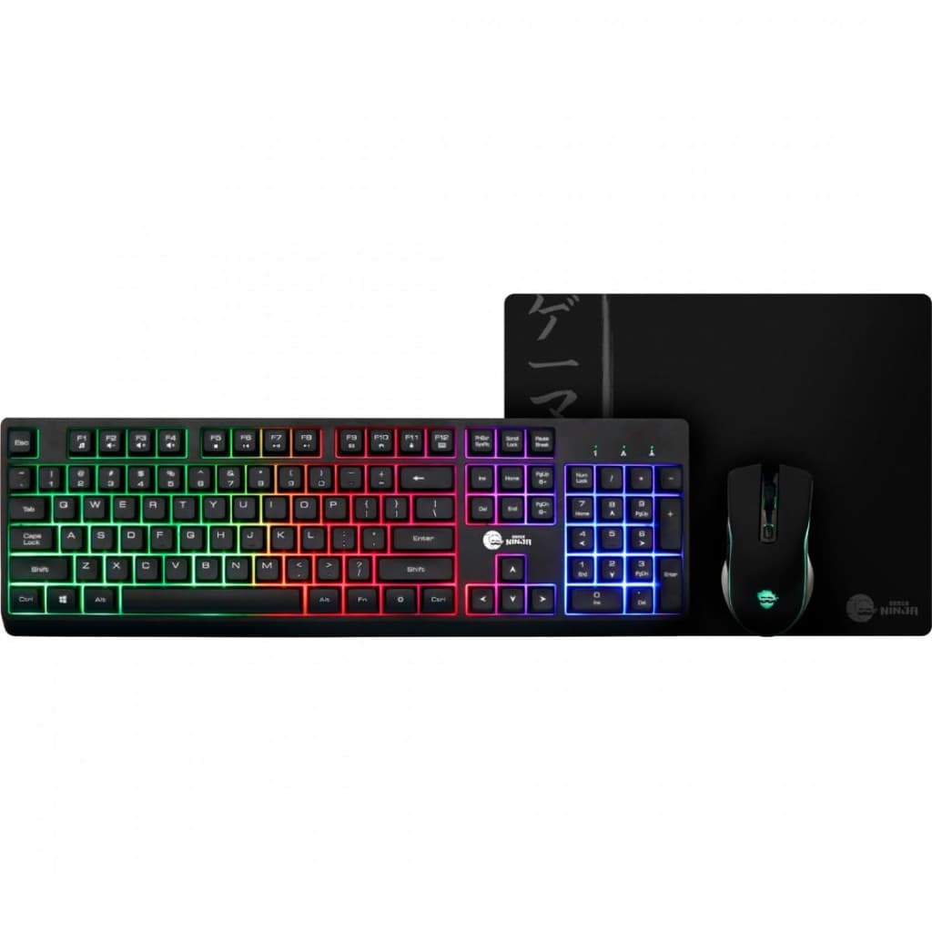 Combo Gamer Ninja Legacy 3 em 1, Preto