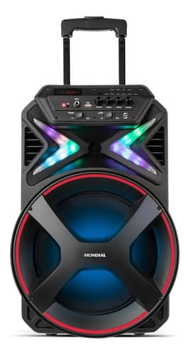 Caixa Amplificada Connect Lights Cm-400 Mondial Cor Preto