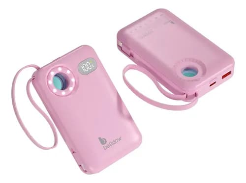 Power Bank Bettdow Anti-Espionagem 10000 mAh Rosa