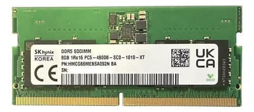 Memória RAM SK hynix HMCG66MEBSA092N SODIMM 8 GB (1x8 GB) DDR5 4800 MHz CL40