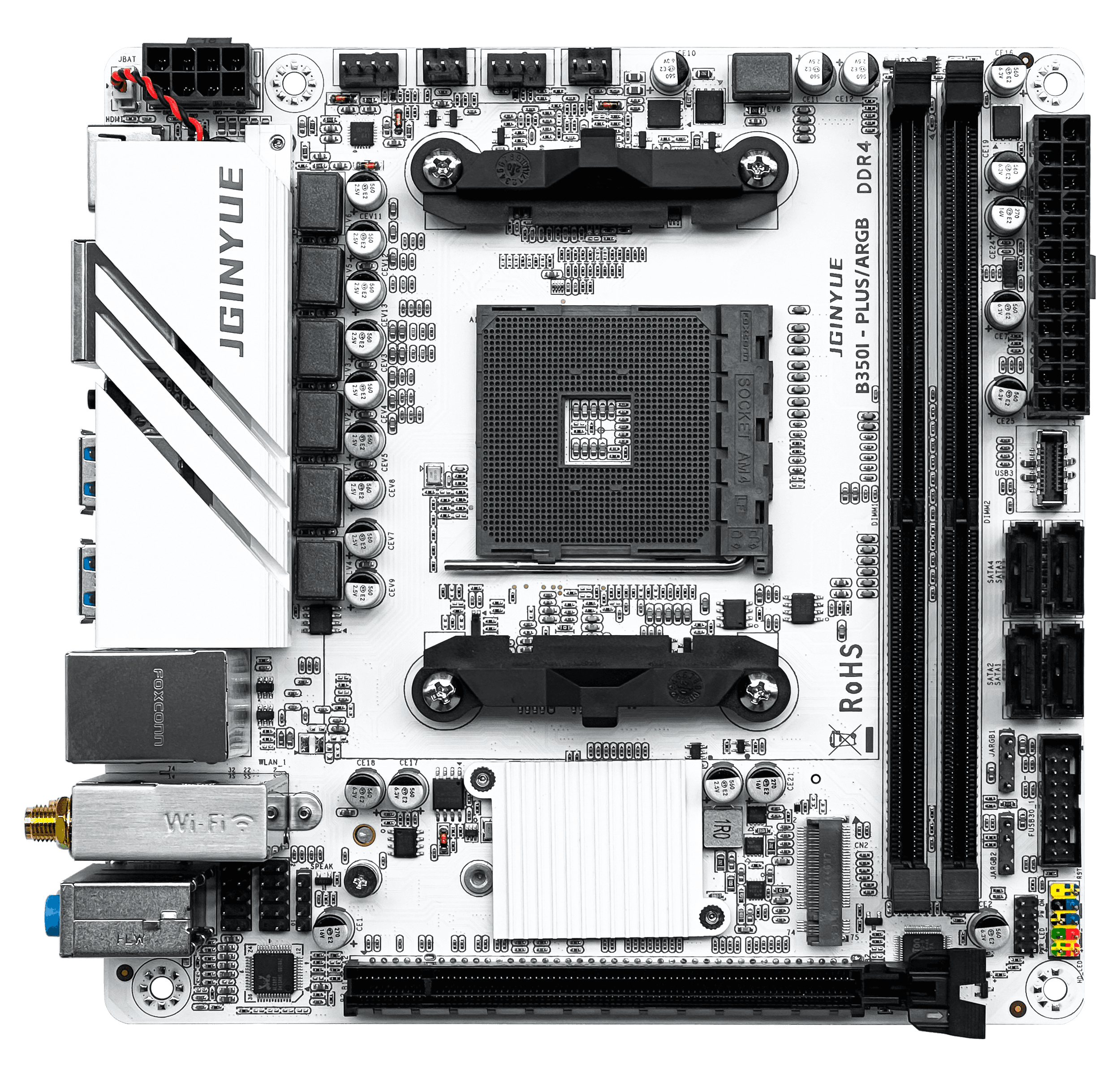 Placa Mãe JGINYUE B350I-PLUS ITX DDR4