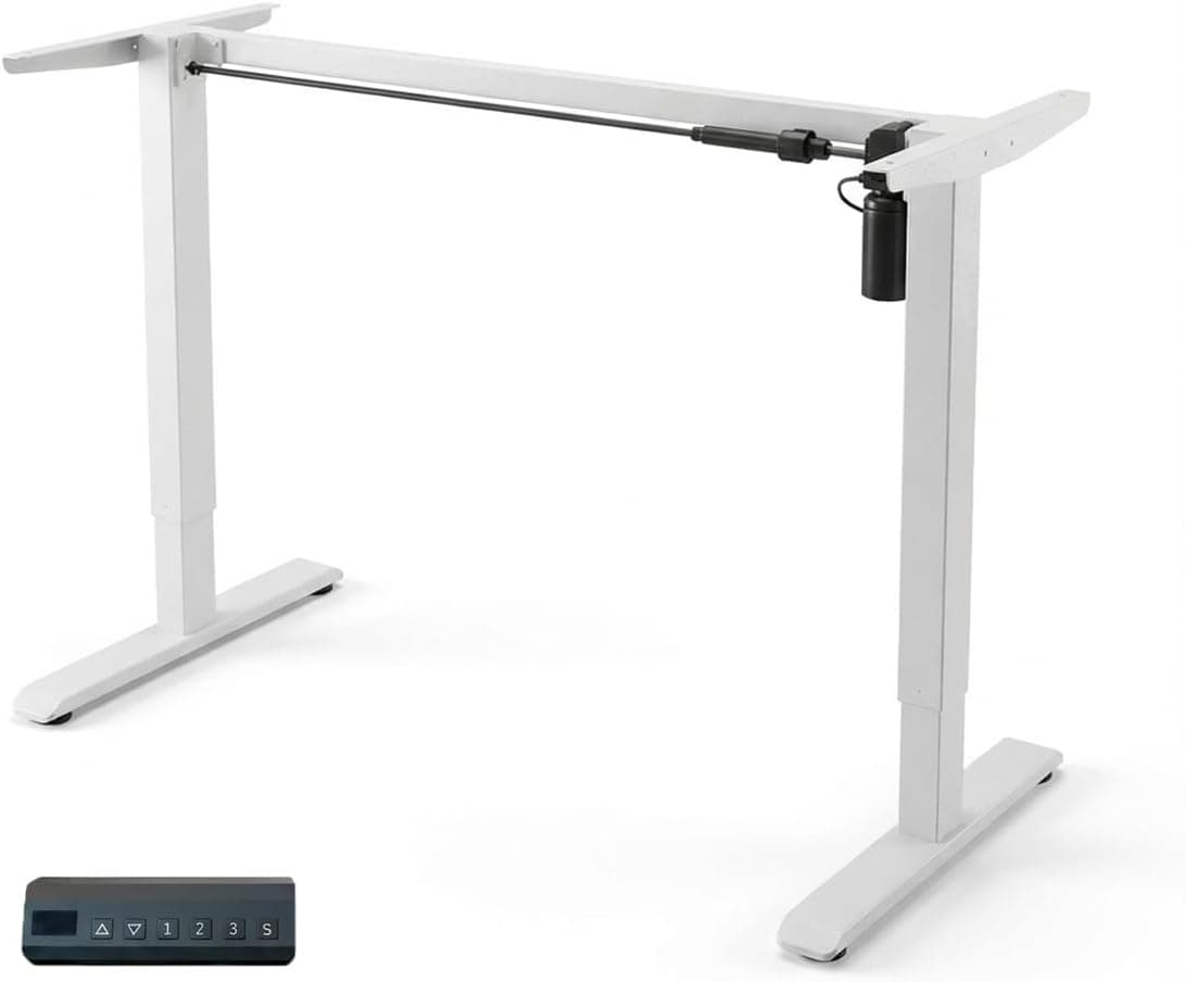 Estrutura de Mesa Elétrica Ajustável Double S AUTOMATICDESK Branco
