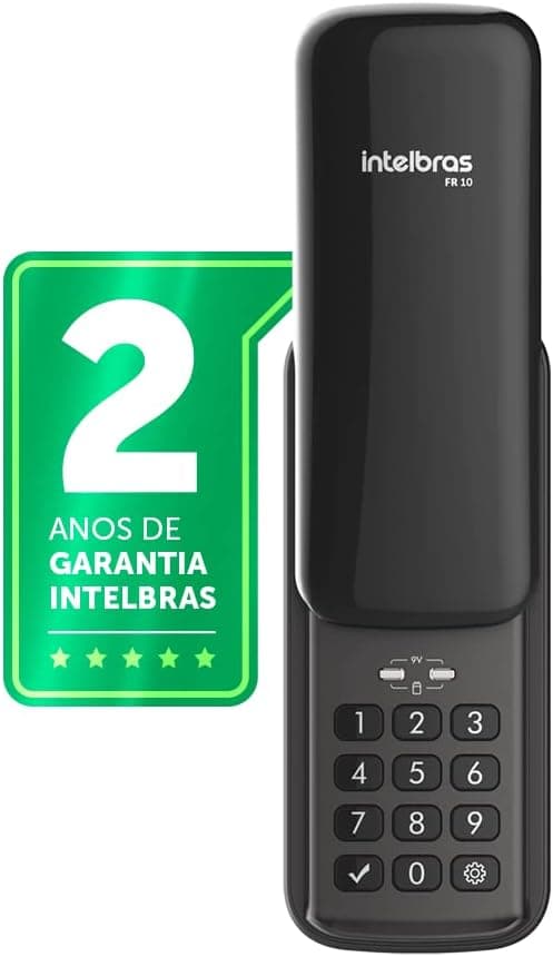 Fechadura Digital Para Uso Interno e Externo Fr 10 Preto Intelbras