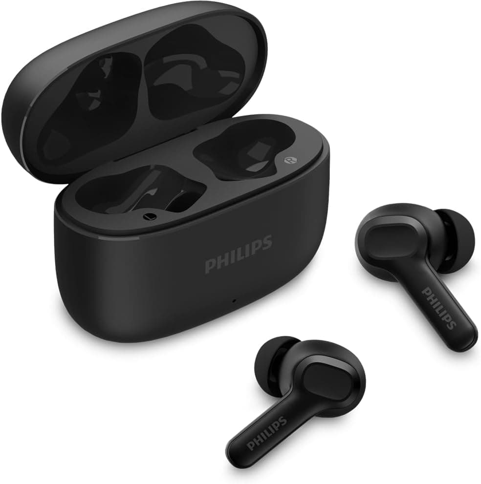 PHILIPS, Fone de Ouvido Sem Fio TWS, TAT1109BK/00, Bluetooth, Com Microfone, Até