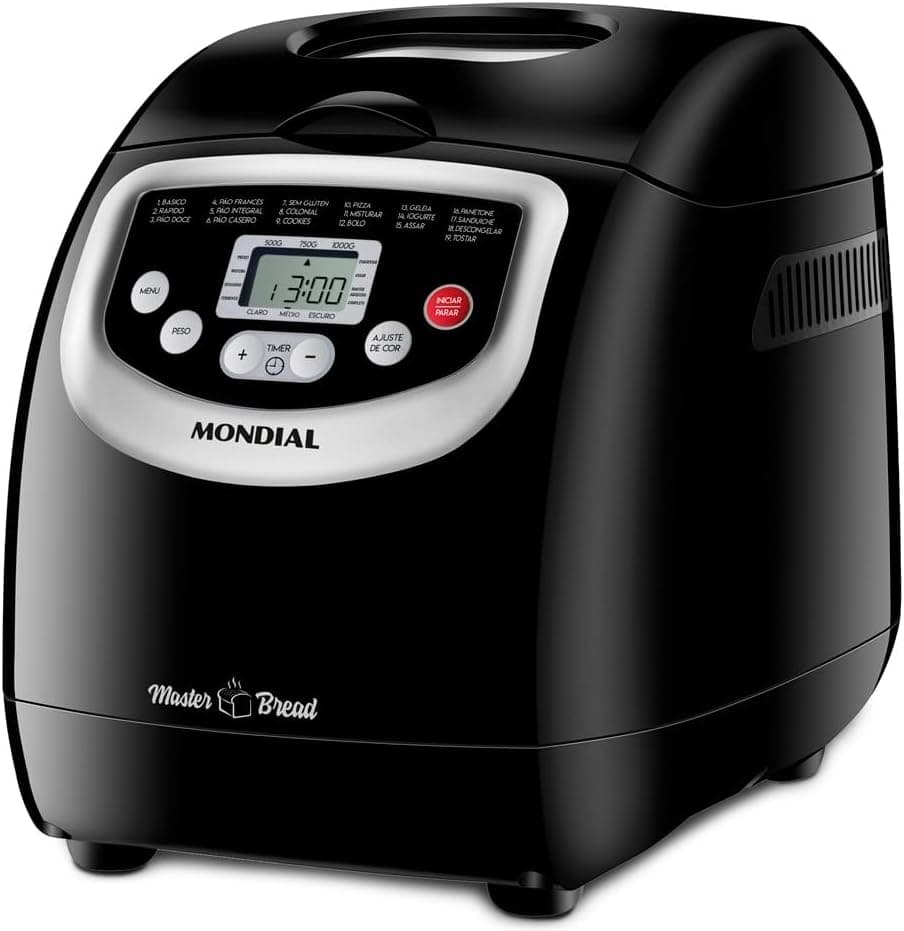 Panificadora Automática Mondial NPF-53 Preto 220V