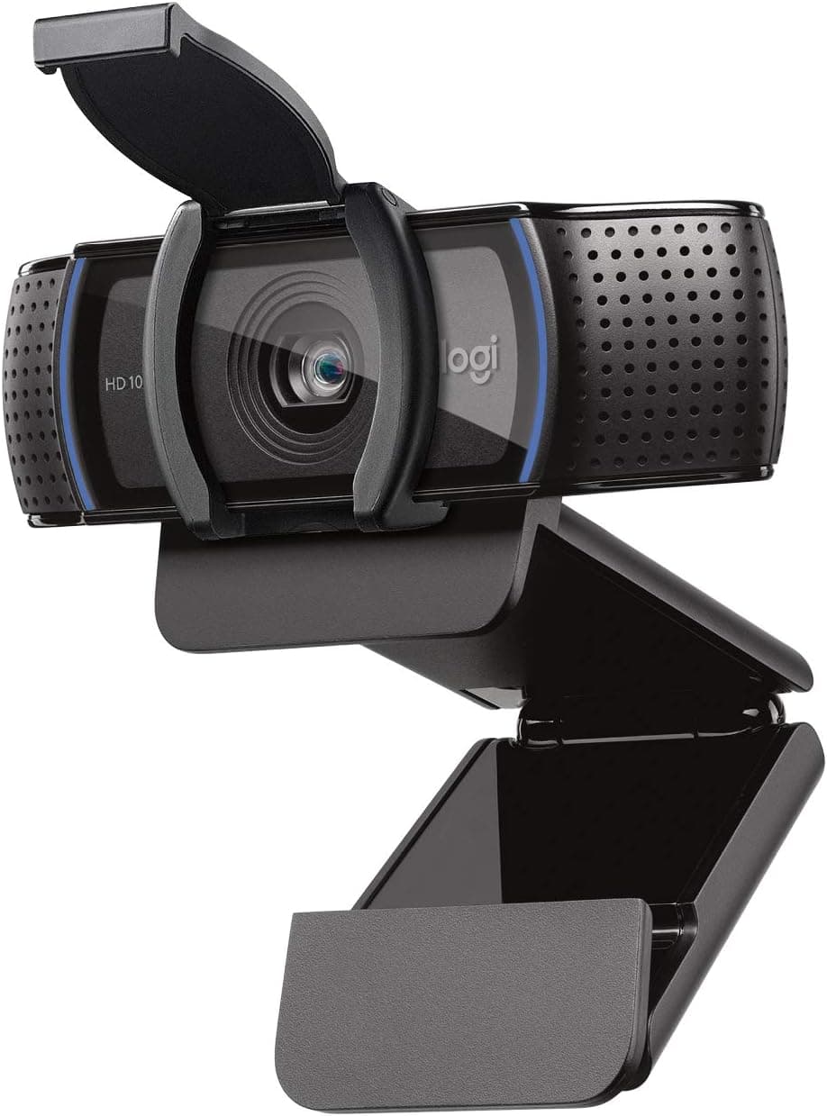 Webcam Full HD Logitech C920s com Microfone Embutido e Proteção de Privacidade