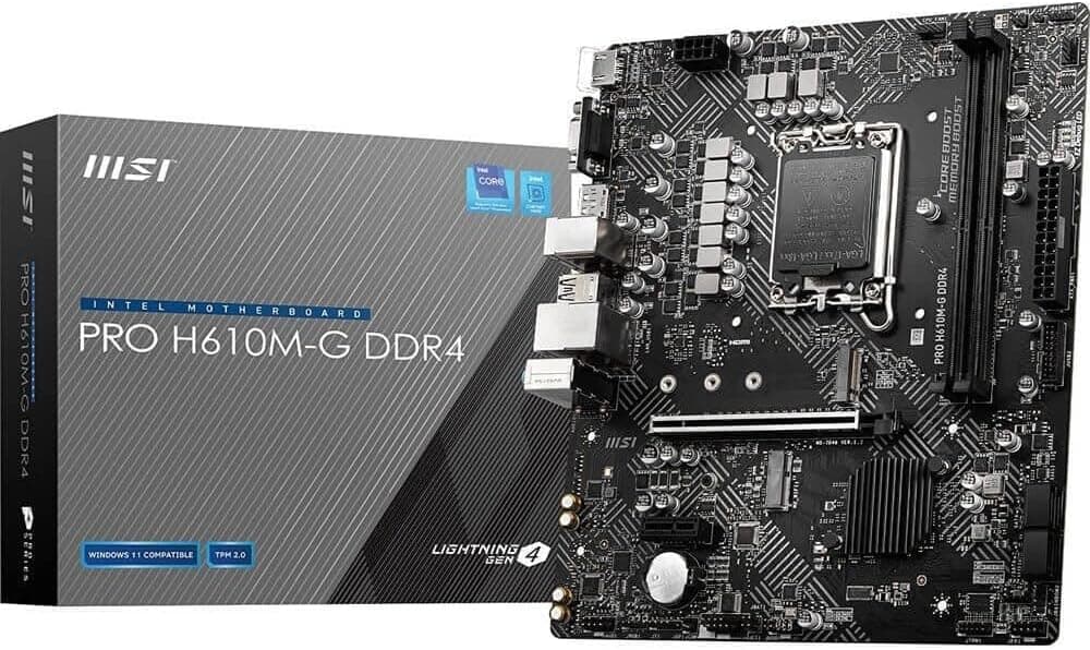Placa Mãe MSI PRO H610M-G