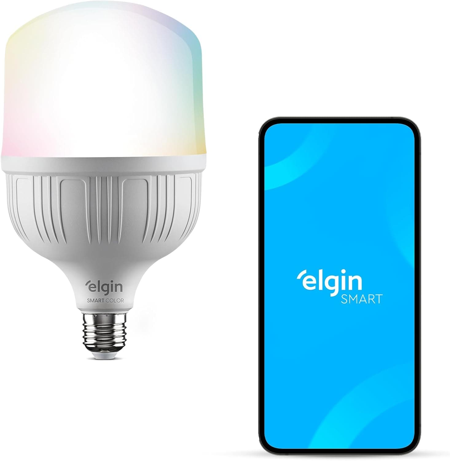 Lâmpada Inteligente Elgin Smart Color 20W RGB Wi-Fi