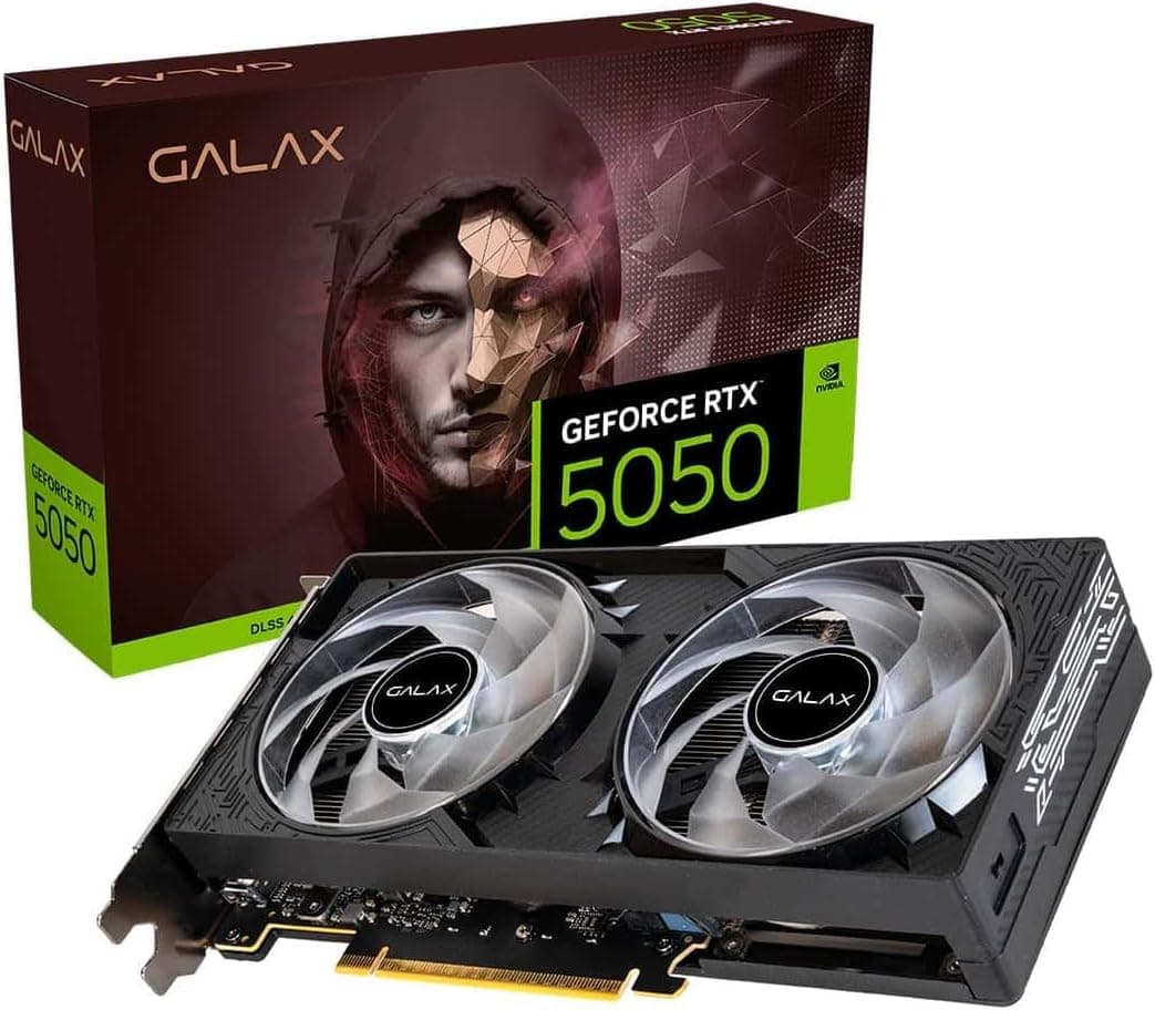 GALAX GeForce RTX 5050 1-Click OC V2 TecLab Lite 8GB Preta