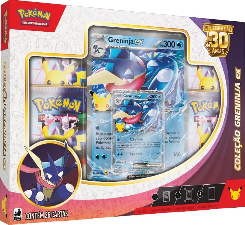 Pokémon TCG, Celebração de 30 anos – Box Pokémon Ex Greninja