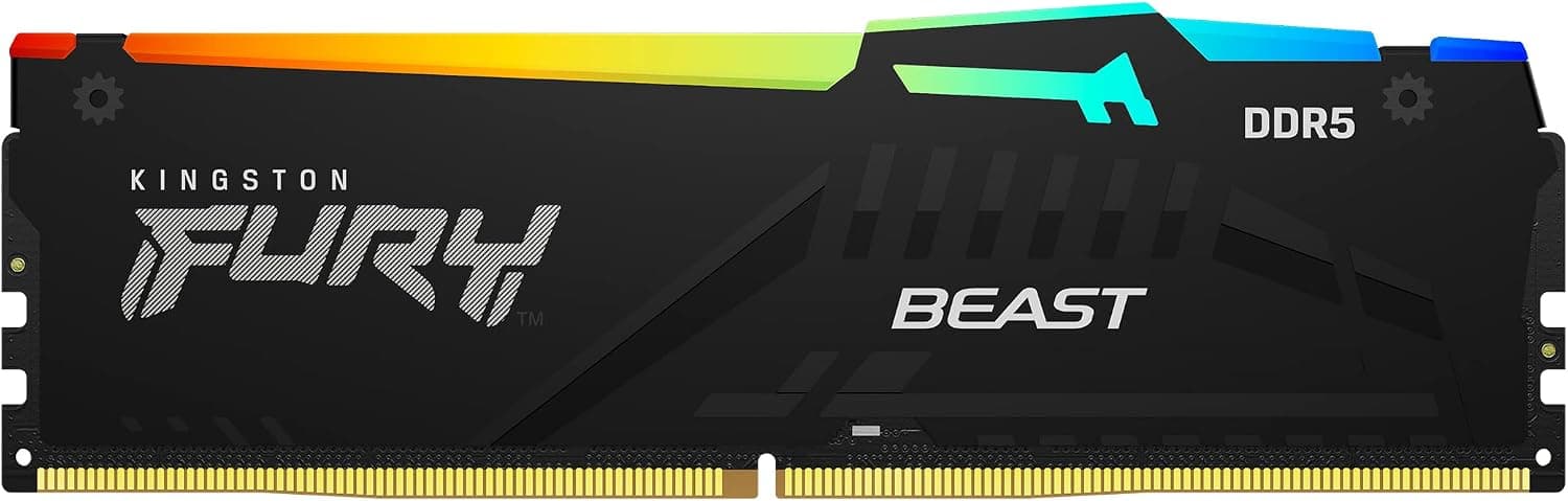 Memória RAM Kingston Fury Beast RGB 8 GB (1x8 GB) DDR5 5600 MT/s CL40 DIMM