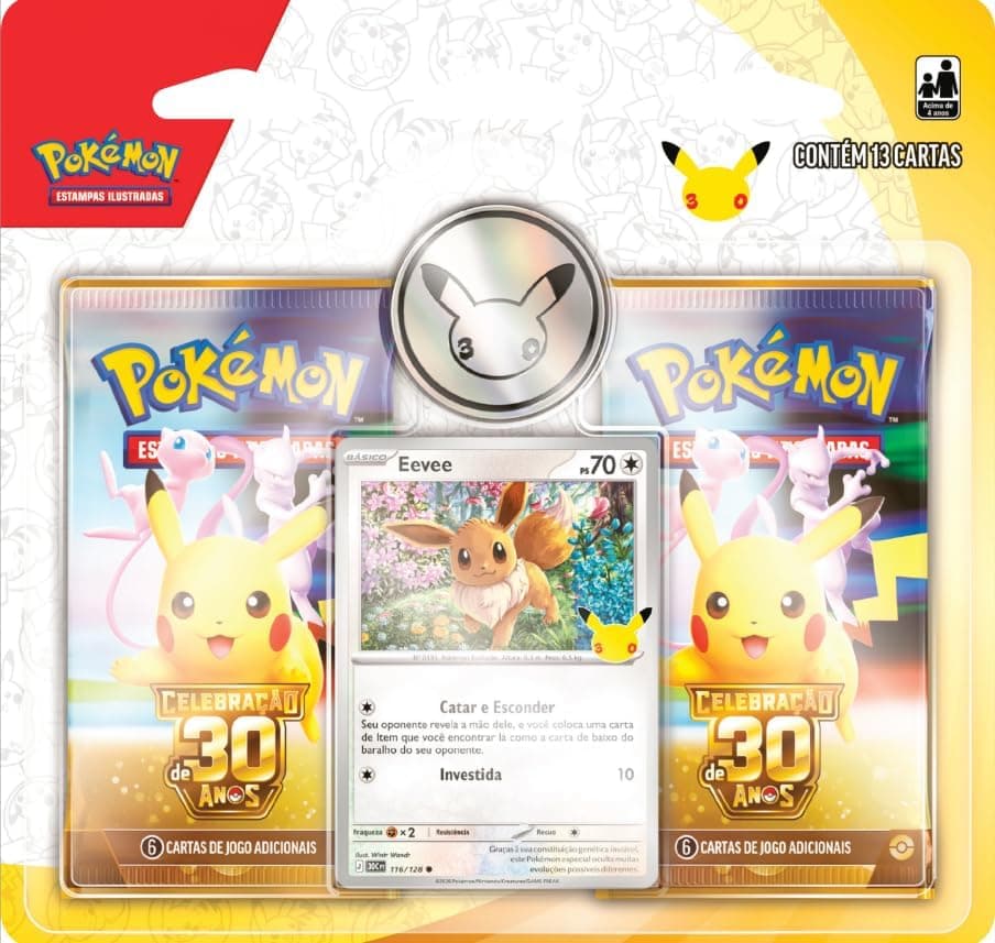 Pokémon TCG, Celebração de 30 anos – Blister Duplo com moeda