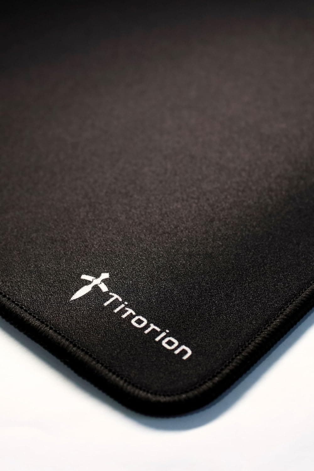 Mouse Pad Gamer APEX CONTROL SOFT Profissional 49x42 Preto Branco Ergonômico Costura Baixa Titorion (Preto)