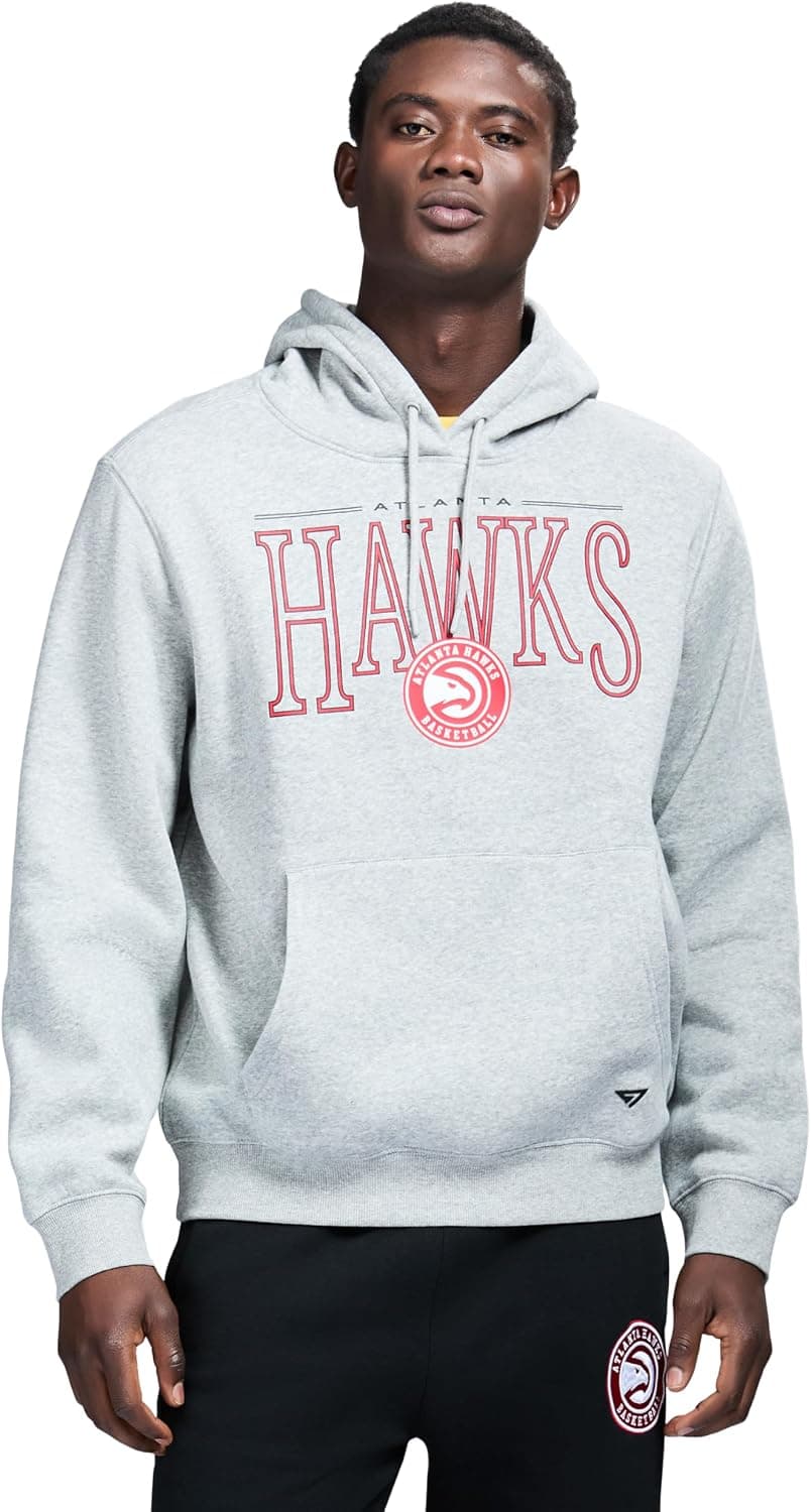 Moletom com Capuz GAME 7 x NBA Atlanta Hawks Cinza Mesclado M