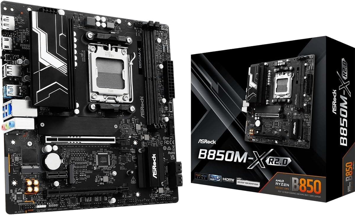 Placa Mãe Asrock B850M-X R2.0 (AM5/2xDDR5/HDMI/DP/M.2/USB 3.2)