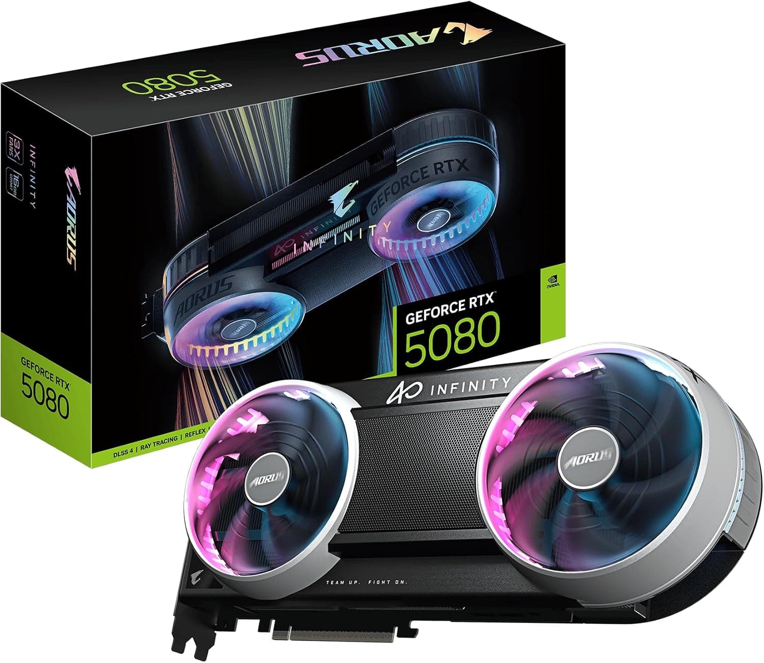 GIGABYTE AORUS GeForce RTX 5080 Infinity 16G, 16GB GDDR7