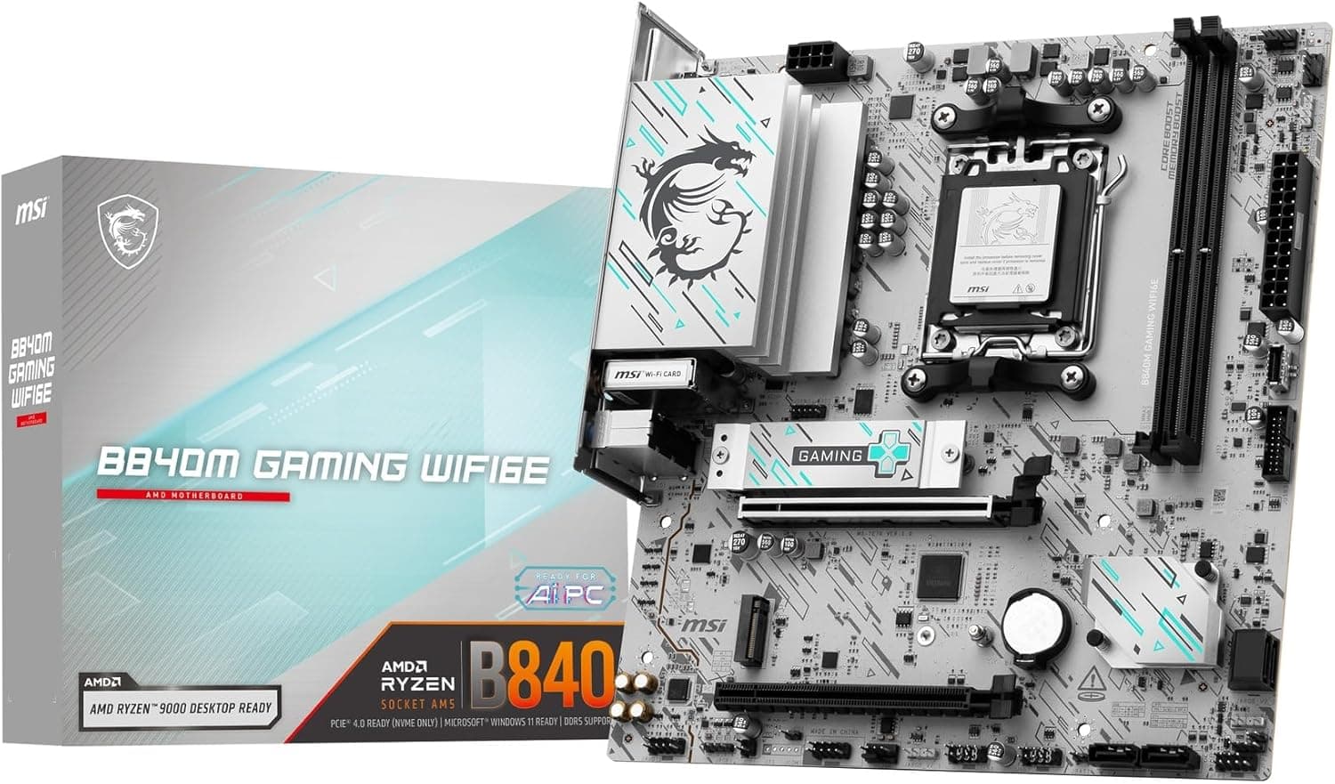 Placa Mãe MSI B840M Gaming WiFi6E