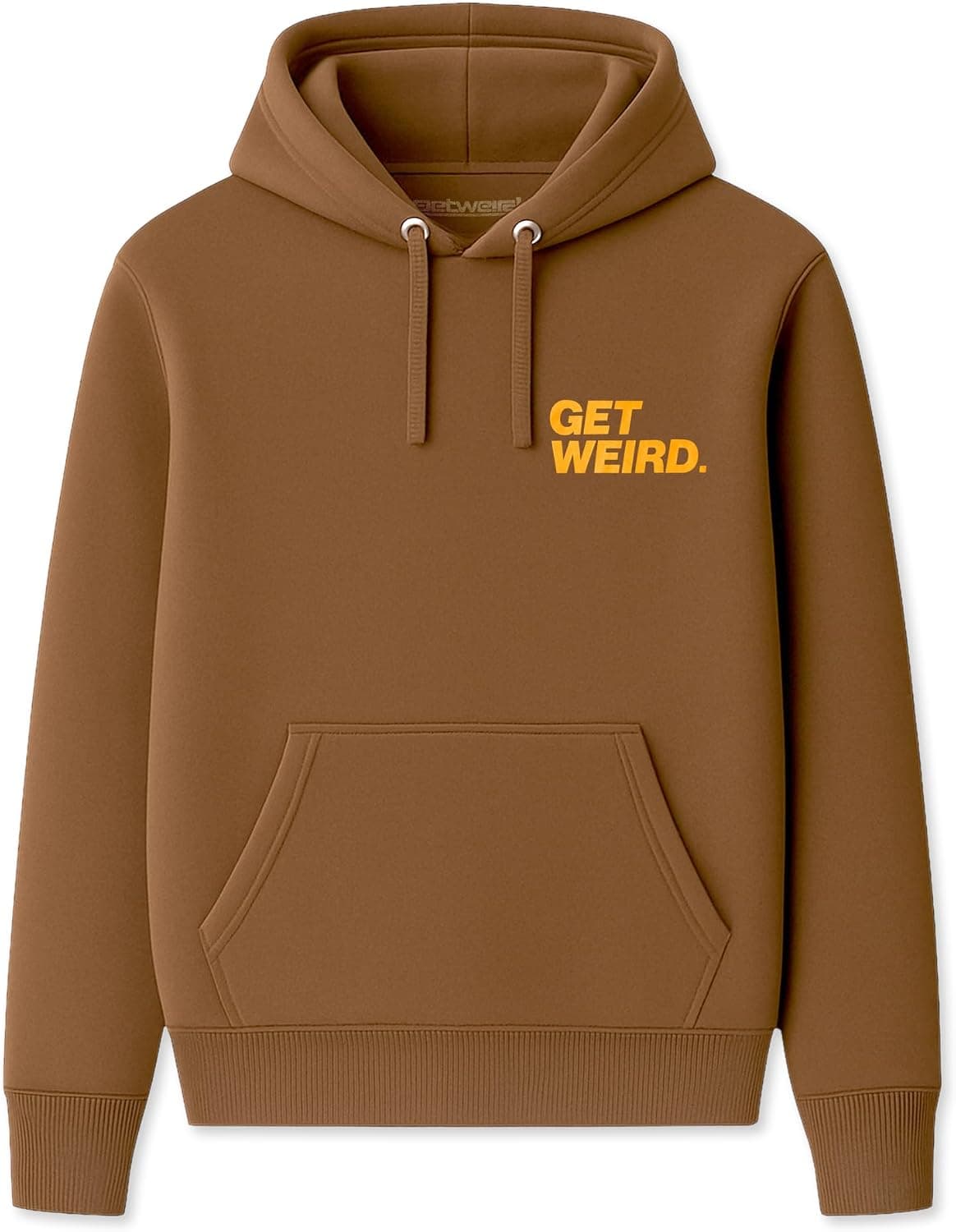 Moletom com capuz Get Weird Block Crop Hoodie, Pigment Amber, tamanho G